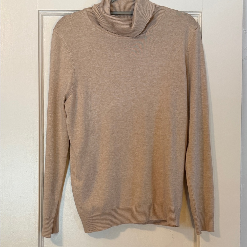 Calvin Klein Women's Tan Turtleneck Sweater